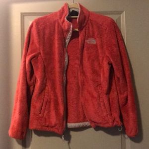 Coral NorthFace jacket